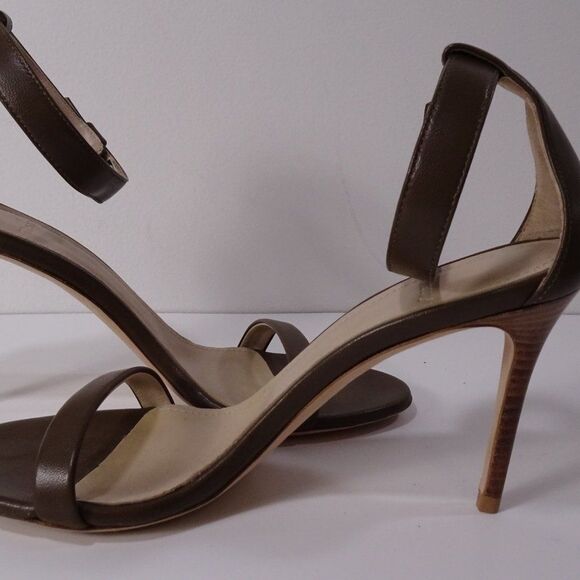 Theory Nappa High Heel Sandal Open Toe Ankle Strap Pumps 37.5 NIB 355 - Picture 4 of 13